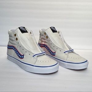 VANS Old Skool SK8-Hi USA Stars Patriotic Leather